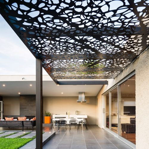 outdoor aluminum laser cut pergula ceiling panel
