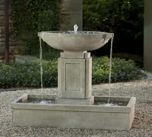 outdoor fountains and ponds